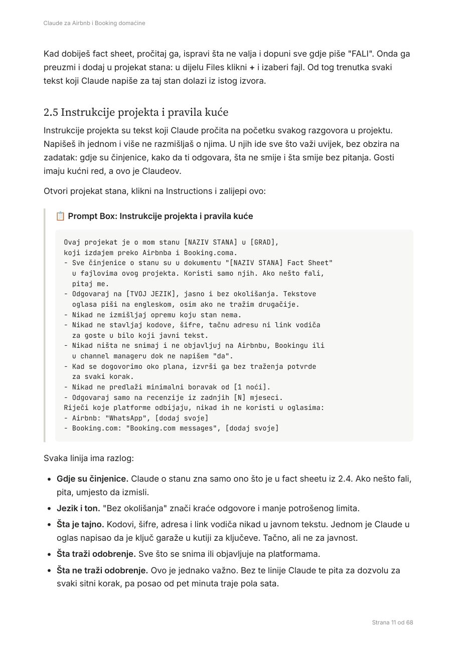Stranica iz knjige: Prompt Box s instrukcijama projekta